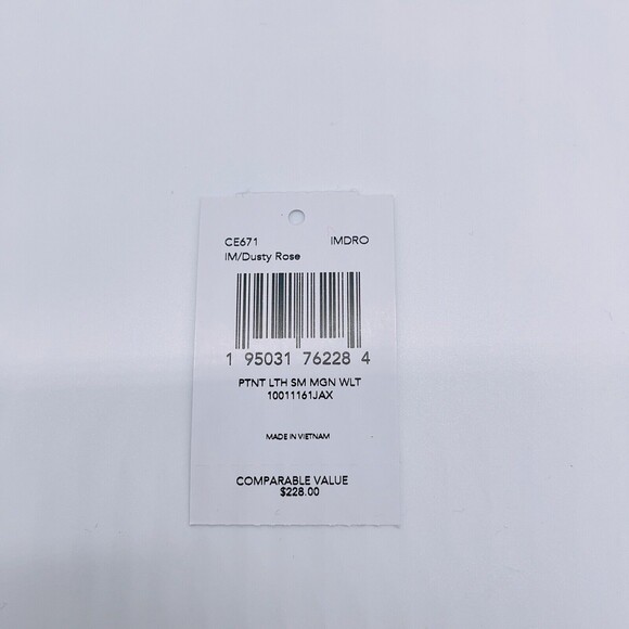 Coach CE671 Morgan Small Leather Wallet Dusty Rose NWT Org $228 - Picture 9 of 11